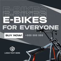 Minimalist E-bike  Linkedin Post Design