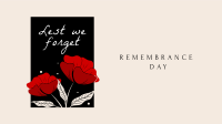 Remembrance Day Facebook Event Cover Design