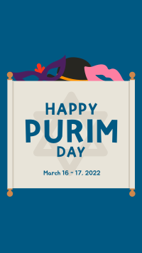 Happy Purim Instagram story Image Preview