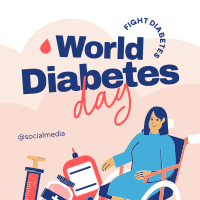 Global Diabetes Fight Instagram post Image Preview
