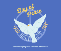 World Peace Dove Facebook Post Design