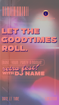 Retro Party DJ  TikTok video Image Preview
