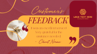 Minimalist Customer Feedback Facebook event cover Image Preview