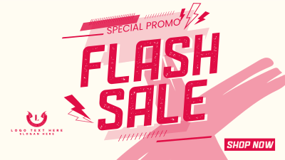 Flash Sale Promo Facebook event cover Image Preview
