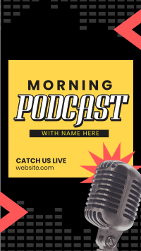 Morning Podcast Stream Facebook story Image Preview