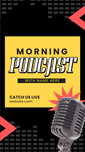 Morning Podcast Stream Facebook story Image Preview