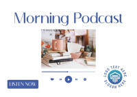 Morning Podcast Postcard Design