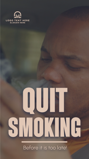 Quit Smoking Today Facebook story Image Preview