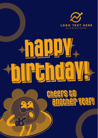 Happy Birthday Greeting Poster Design