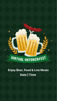 Virtual Oktoberfest Badge Facebook Story Design