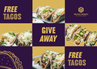 Tacos Giveaway Postcard Image Preview