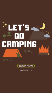 Camp Out Facebook Story Design