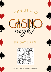 Casino Night Elegant Poster Design