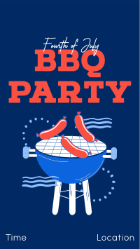 Come at Our 4th of July BBQ Party  Instagram story Image Preview