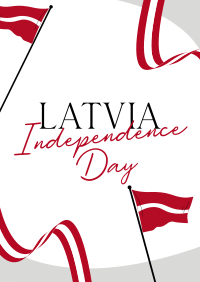 Latvia Independence Flag Flyer Image Preview