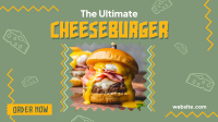 Classic Cheeseburger Facebook Event Cover Design