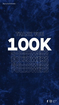 Blue Grunge 100k Followers Facebook Story Image Preview