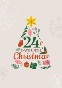 Jolly Christmas Countdown Flyer Design