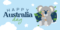 Koala Australia Day Twitter post Image Preview