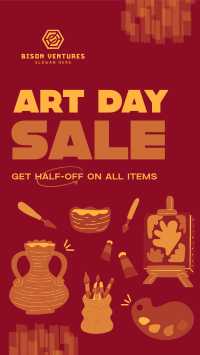 Art Materials Sale TikTok Video Image Preview