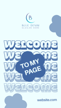 Quirky Welcome to My Page Instagram Reel Image Preview