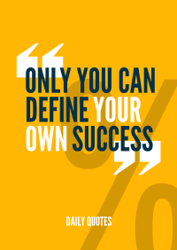 Define Your Success Poster Image Preview