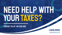 Tax Assistance Facebook Event Cover Design