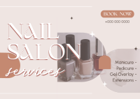 Fancy Nail Service Postcard Image Preview