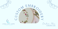 Embroidery Order Twitter Post Design