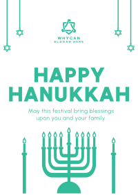 Hanukkah Festival  Flyer Design