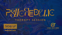 Psychedelic Therapy Session Facebook Event Cover Design