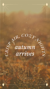 Autumn Arrives Quote TikTok video Image Preview
