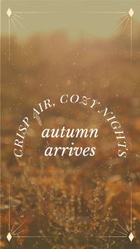 Autumn Arrives Quote TikTok Video Preview