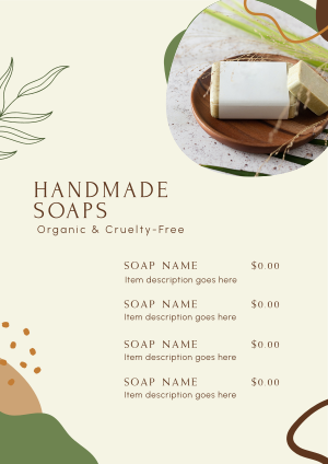 Soap Shop Menu Image Preview