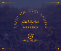 Autumn Arrives Quote Facebook Post Design