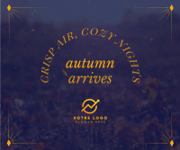 Autumn Arrives Quote Facebook post Image Preview