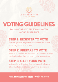 Election Voting Guidelines Flyer Design