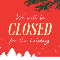 Closed for the Holidays Instagram Post Design