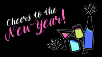 Cheers to New Year! Facebook event cover Image Preview