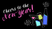 Cheers to New Year! Facebook Event Cover Image Preview