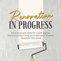 Renovation In Progress Instagram Post Design