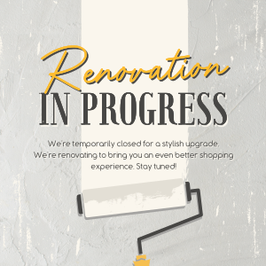 Renovation In Progress Instagram post Image Preview
