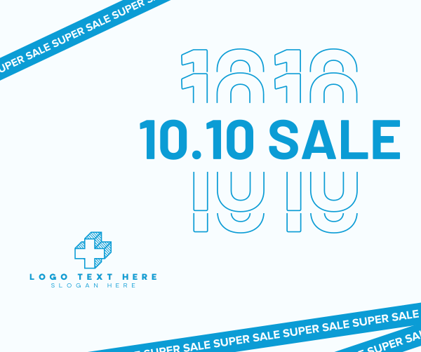 10.10 Super Sale Tape Facebook Post Design Image Preview