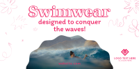 Swimwear For Surfing Twitter Post Design
