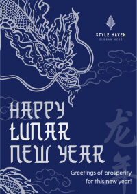 Prosperous Lunar New Year Poster Image Preview