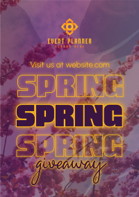 Exclusive Spring Giveaway Poster Design
