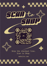 Scan Shop Y2k Poster Design