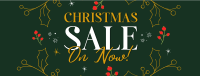 Decorative Christmas Sale Facebook cover Image Preview