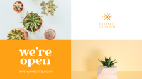 Plant Shop Opening Facebook Event Cover Design