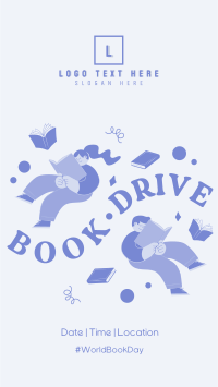 Donate Books, Fill Hearts Facebook Story Design